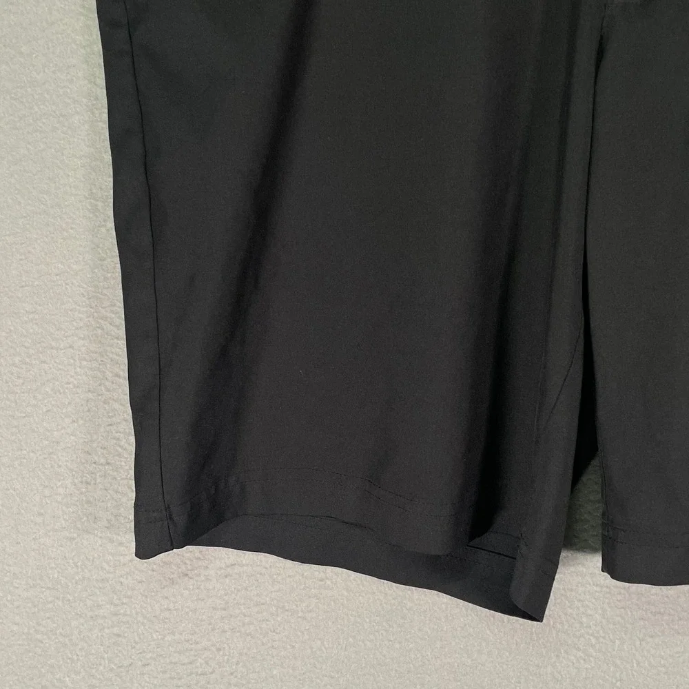 Greg Norman Golf Shorts Mens 34 Black Stretch Performance‎ Flat Front